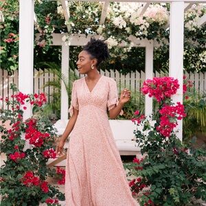 Aurora pink colorway dress